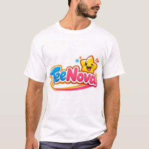 Camiseta Gráfica TeeNova Cute Star Logo para Homen