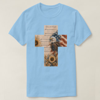 Camiseta Gráfica Tema Patriota Americana