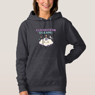 Camiseta Gráfica Tendência Sonhos Unicórnio Cloudi