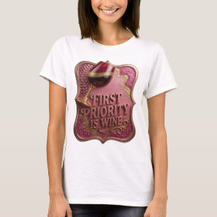Camiseta Gráfica Trendy Gold PRIMEIRA PRIORIDADE É