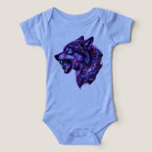 Camiseta Gráfica Uivar do Lobo da Galáxia Cósmica