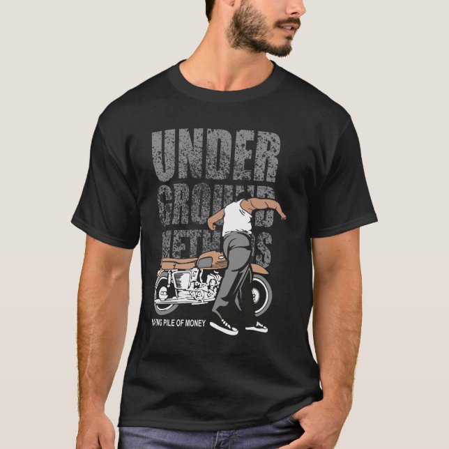 Camiseta Gráfica Under Ground Riders – Bicicleta V (Frente)