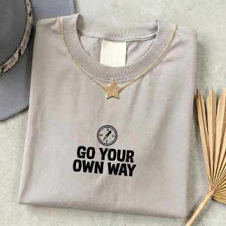 Camiseta Gráfica Unisex 'Siga Seu Próprio Caminho'