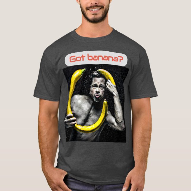 Camiseta gráfica - Vegan Brad ''banana'' Pitt (Frente)