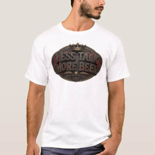 Camiseta Gráfica Vermelha Dinâmica MENOS FALA MAIS