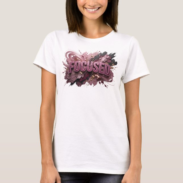 Camiseta Gráfica Vermelha na Moda FOCADA (Frente)