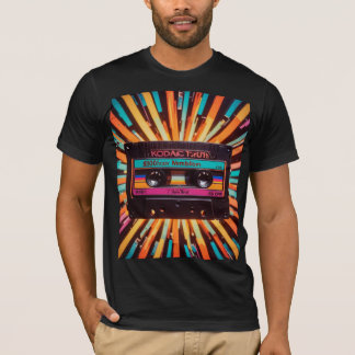 Camiseta gráfica vertical do Vibes 80s/90s