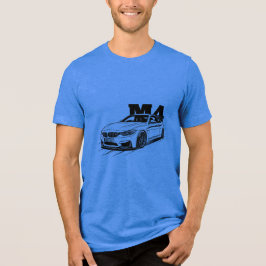 Camiseta Gráfica Vetorial de Carro Esportivo Minim
