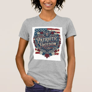 Camiseta Gráfica Vetorial de Folhas de Outono Patr