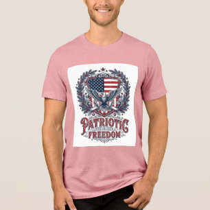 Camiseta Gráfica Vetorial de Natal Patriótico