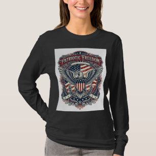 Camiseta Gráfica Vetorial do Dia dos Pais Patriota
