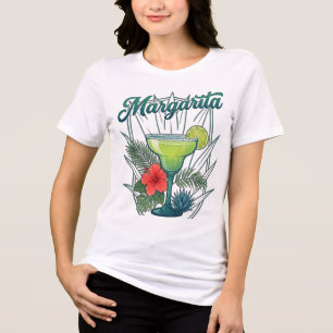 Camiseta Gráfica Vibrante de Margarita Tropical Vi