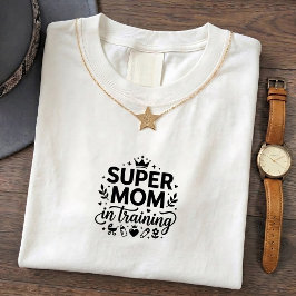 Camiseta Gráfica Vida de Mãe Engraçada