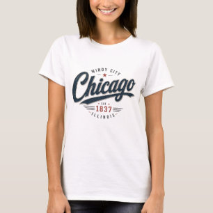 Camiseta Gráfica Vintage de Chicago Windy City