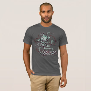 Camiseta Gráfica Vintage de Polvo Monstro Marinho