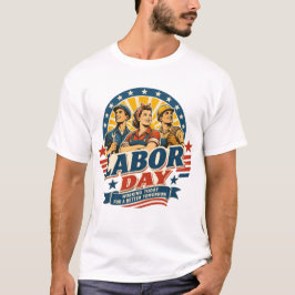 Camiseta Gráfica Vintage do Dia do Trabalhador Ame