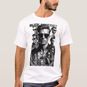 Camiseta Gráfica Vintage Elite Mindset Masculina