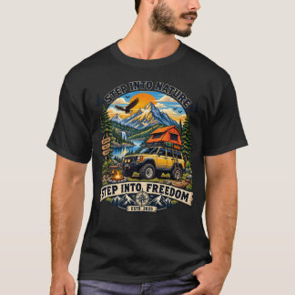Camiseta Gráfica Vintage – Estilo Retrô Casual de