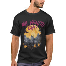 Camiseta Gráfica Vintage "MA VENITE CHI?" Vida Sel