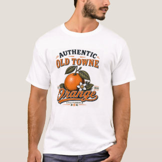 Camiseta Gráfica Vintage Old Towne Orange