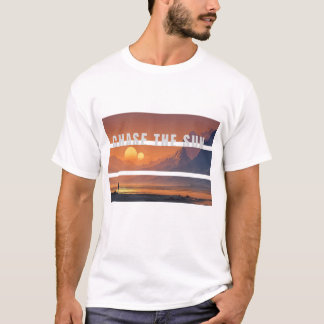 Camiseta Gráfica Vintage Pôr do Sol Chase The Sun