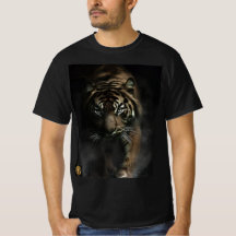 Camiseta Gráfica VISHNX Dark Majestic Tiger in Sha