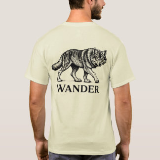 Camiseta Gráfica “Wander” Lobo – Aventura do Lobo 