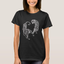 Camiseta Gráfica Yin Yang Tigres