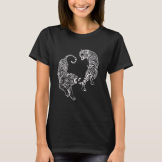 Camiseta Gráfica Yin Yang Tigres