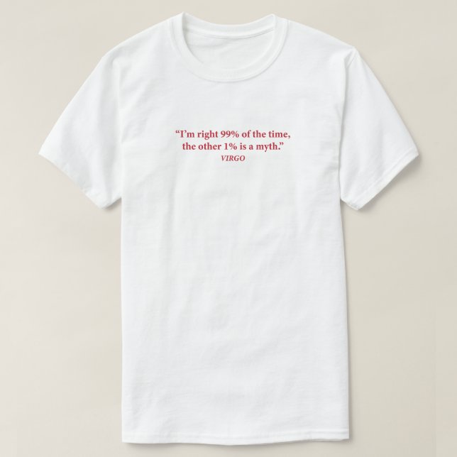 Camiseta Gráfica Zodíaco Virgo Fixer (Frente do Design)