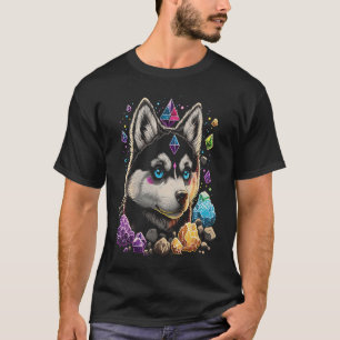 Camiseta Gráfico 1 de Cristais de Cachorros Esotéricos de R