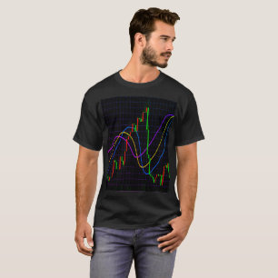 Camiseta gráfico abstrato financeiro