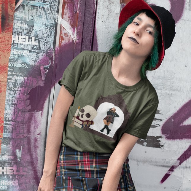 Camiseta Gráfico Acadêmico Escuro com Foto (Criador carregado)