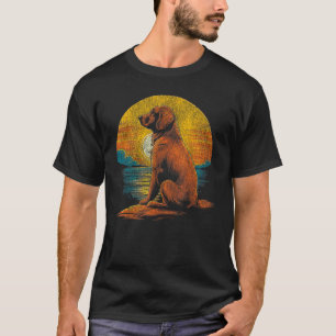 Camiseta Gráfico Adorável do Golden Retriever Para Amantes 