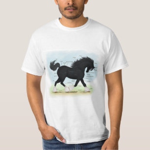 Camiseta Gráfico Anatômico Educacional de Cavalo de Shire