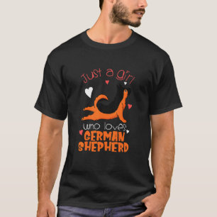 Camiseta Gráfico Apenas Uma Menina Que Ama German shepherd
