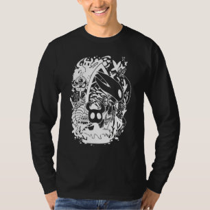 Camiseta Gráfico As Artes Brancas Pequenos Caracteres Avent