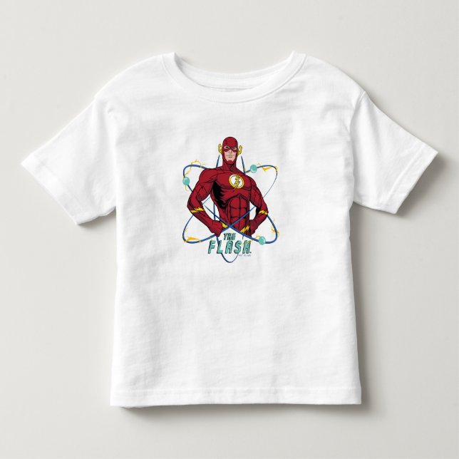 Camiseta Gráfico Atômico Flash de Cartoon (Frente)