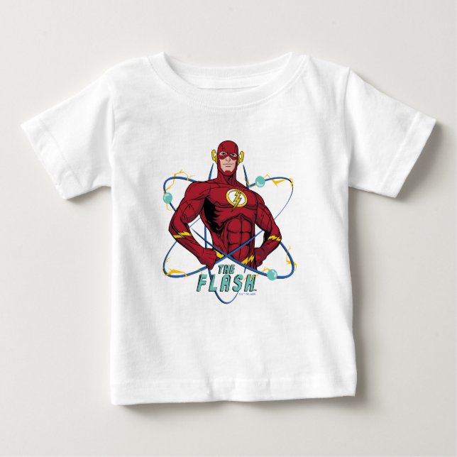 Camiseta Gráfico Atômico Flash de Cartoon (Frente)