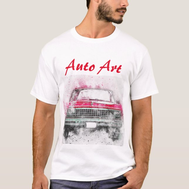 Camiseta Gráfico Automático Artístico (Frente)