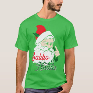 Camiseta gráfico Babbo Natale Italiale Papai Noel