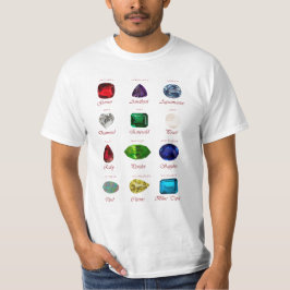 Camiseta Gráfico Birthstone Gemstone