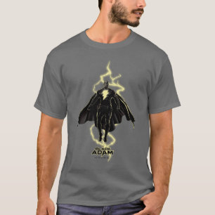 Camiseta Gráfico Black Adam Lightning Silhouette