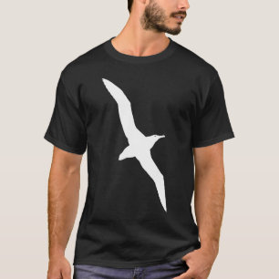 Camiseta Gráfico branco do albatroz em vôo