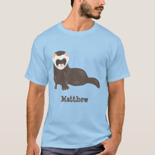 Camiseta Gráfico Brown Ferret Personalizado