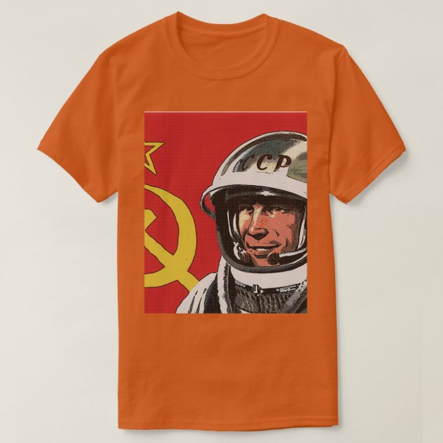 Camiseta Gráfico CCCP GAGARIN (Frente do Design)