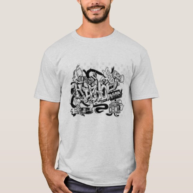 "Camiseta Gráfico Clássica - Camisa de Algodão Mol (Frente)