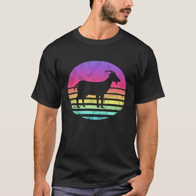 Camiseta Gráfico Clássico de Caprinos (Frente)