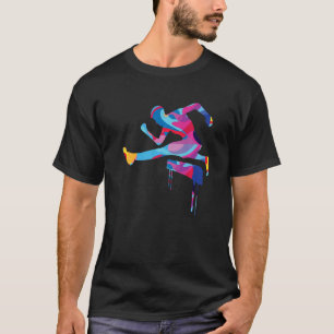 Camiseta Gráfico Colorido do atletismo