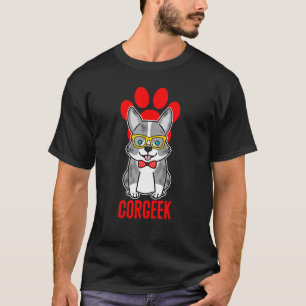 Camiseta Gráfico Corgeek Corgi Blue Merle